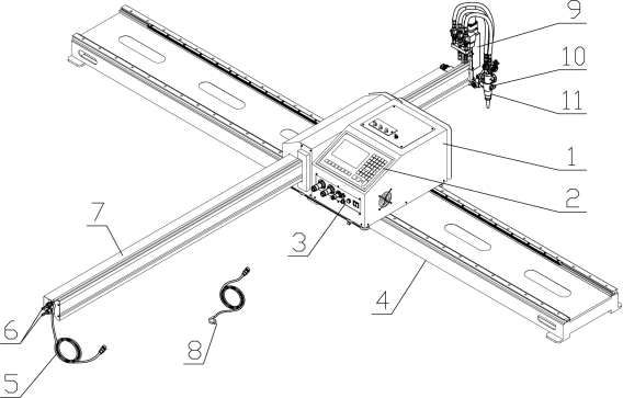 cnc plasma cutting machine graph